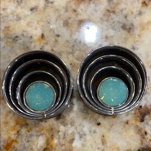 Beautiful silver customs plugs/gauges